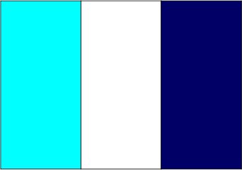 Turquoise light / blanc / bleu marine