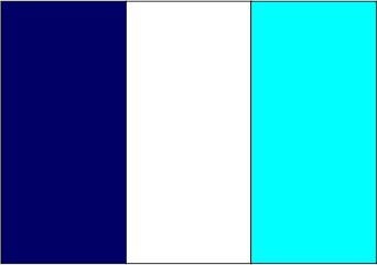 Bleu marine / blanc / light turquoise