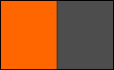 Orange / gris foncé