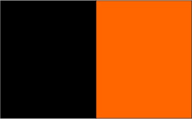 Noir / orange electrique