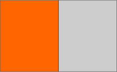 Orange / gris souris