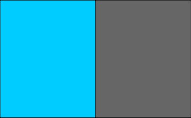 Bleu azur / gris anthracite