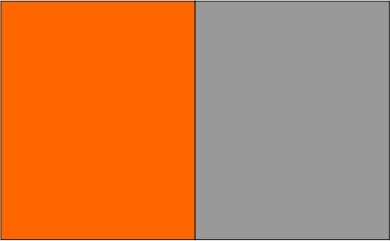 Orange fluo / gris