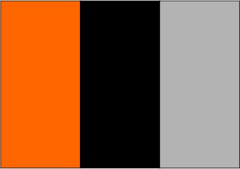 Orange / noir / gris