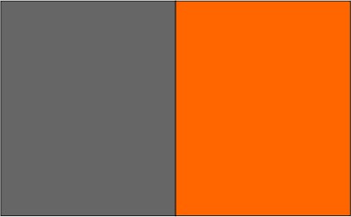 Gris foncé / orange
