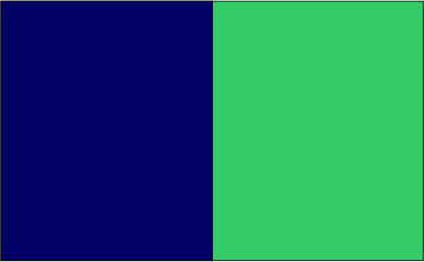 Bleu marine / vert lime