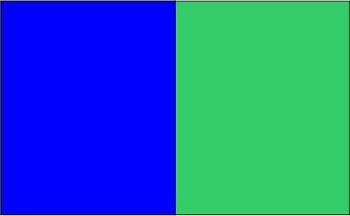 Bleu royal / vert lime