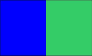 Bleu royal / vert lime