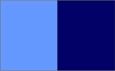 Bleu ciel / bleu marine