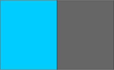 Bleu tropical chiné / gris foncé