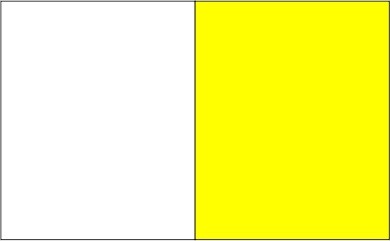 Blanc / jaune fluo