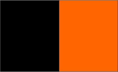 Noir / orange
