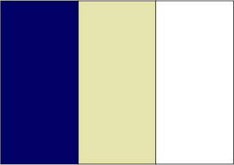 Bleu marine / mastic / blanc