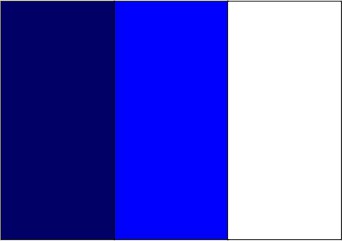 Bleu marine / bleu royal / blanc