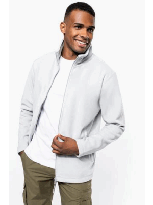 Veste MicroPolaire zippée Blanc Kariban