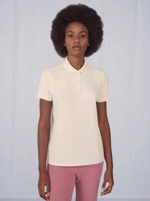 Polo B&C My Polo 180 femme, 100 % coton ring‑spun pré‑rétréci, 180 g/m². Coupe droite moderne, surface lisse parfaite pour broderie et impression pro, OEKO‑TEX & PETA Vegan.
