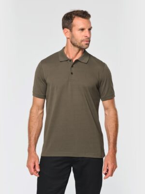 olo WK274 homme WK. Designed To Work. 100 % coton peigné, 200 g/m². Col classique avec patte trois boutons. Idéal pour usage professionnel et marquage textile. khaki