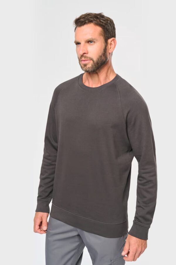 Sweat-shirt WK402 homme de WK. Designed To Work. 280 g/m², col rond, coupe droite. Idéal pour le travail, personnalisable par flocage ou broderie. gris foncé