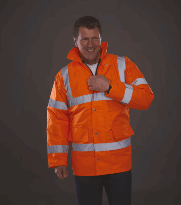 Parka YHVP300 YOKO. Imperméable, résistante et haute visibilité, idéale pour les travaux extérieurs et la personnalisation textile.
