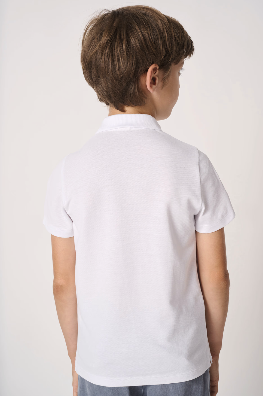 Polo IB297 enfant en piqué de coton. Confortable, respirant et résistant, idéal pour écoles, clubs et associations. Personnalisable selon vos besoins.