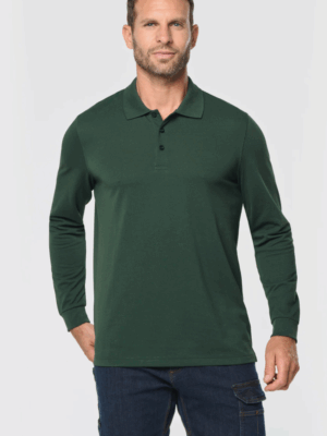 Polo manches longues homme WK276 WK. Designed To Work. Confortable, résistant et professionnel, idéal pour les tenues de travail personnalisées.