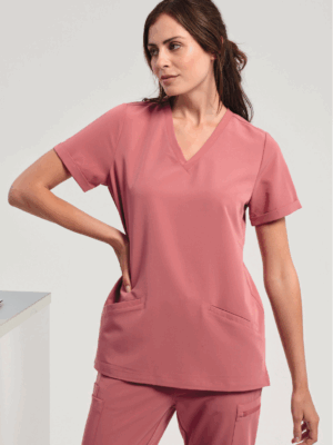 Tunique femme NN310 Onna. Confortable, extensible et élégante, idéale pour les métiers du soin, de la beauté, du bien-être et de l’accueil.