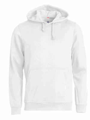 Sweat Basic Hoody 021031 de Clique. Sweat à capuche classique et confortable, disponible en plusieurs coloris, parfait pour la personnalisation textile.