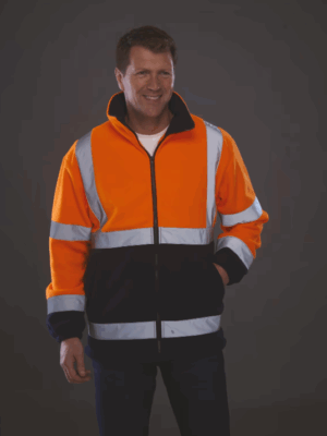 Veste polaire YHVK08 YOKO. Haute visibilité, confortable et résistante, idéale pour le travail extérieur et la personnalisation textile.