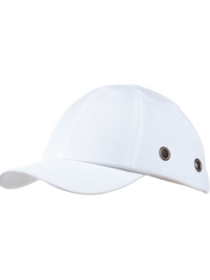 Casquette de sécurité légère dotée d’une calotte résistante en ABS et personnalisable. Elle protège dans le cas de heurt. Bande auto-agrippante à l’arrière. Elle répond à la norme EN 812 Blanc