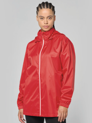 Veste de pluie unisexe PA250 imperméable et légère. Idéale pour les activités outdoor, le quotidien et la personnalisation textile.
