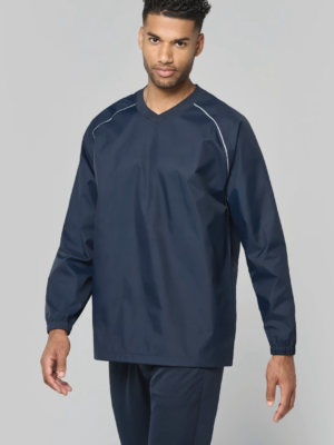 Sweat de pluie multisport unisexe PA400, imperméable et fonctionnel. Idéal pour les activités sportives outdoor et la personnalisation textile.
