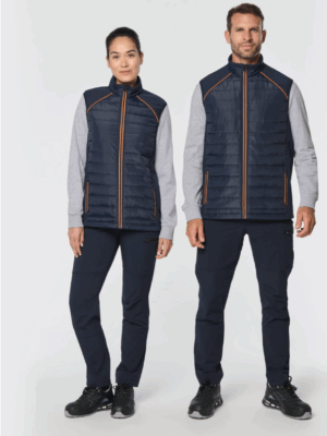 Bodywarmer unisexe WK606 bi-matière, confortable, pratique et polyvalent. Idéal pour un usage professionnel ou quotidien. Personnalisable selon vos besoins.