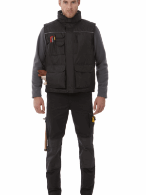 Bodywarmer CGJUC40 Expert Pro : résistant, chaud et fonctionnel, pensé pour les professionnels. Multiples poches, conception robuste et idéal pour la personnalisation.