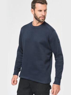 Sweat-shirt homme WK4001 à manches montées, confortable et résistant. Idéal pour un usage professionnel ou quotidien et parfaitement personnalisable.
