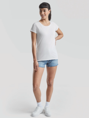 T-shirt femme SC61372 Valueweight (61-372-0), confortable et polyvalent. En coton doux avec un grammage de 160–165 g/m², idéal pour le quotidien et la personnalisation textile.